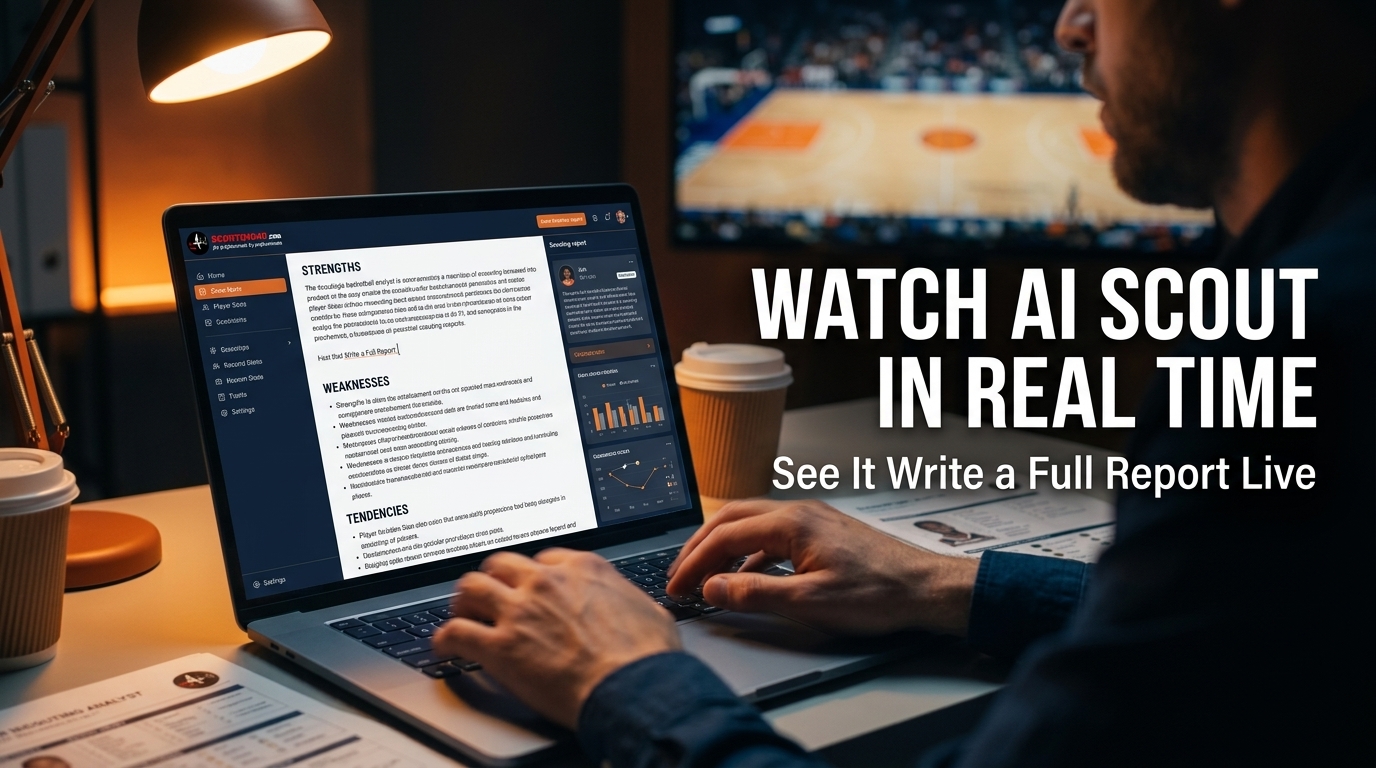 Watch AI Write a Scout Report in Real-Time
